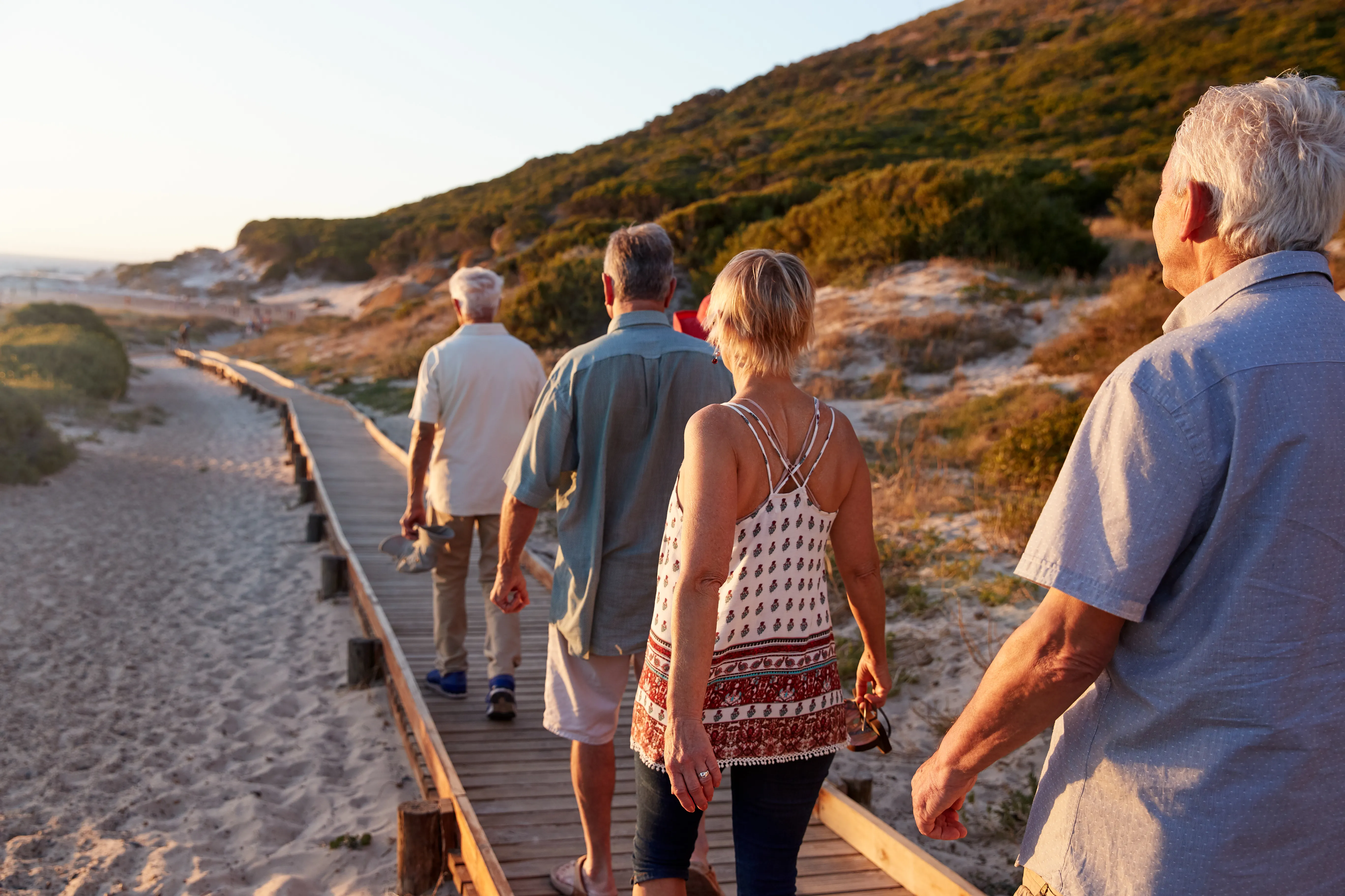 Grupo senior de excursión